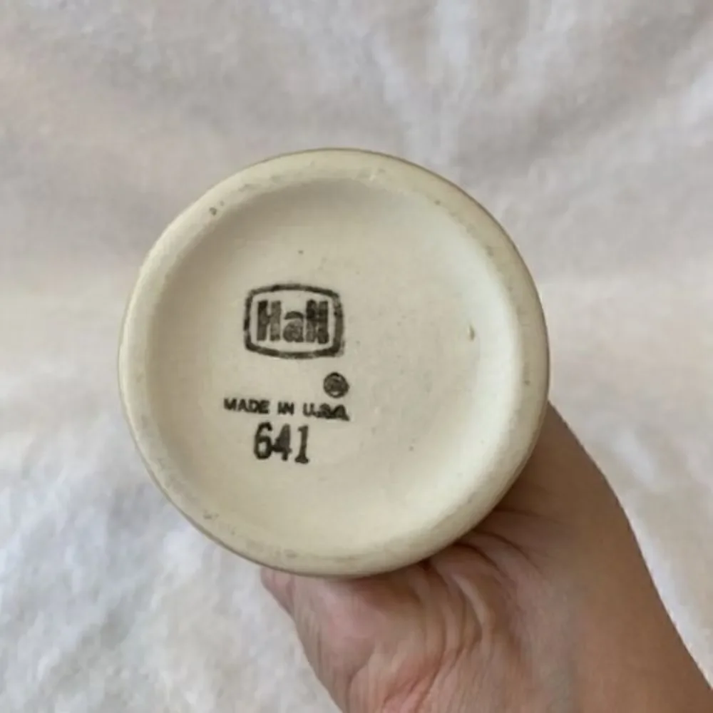 Vintage HALL Bud Vase Tall Brown #641 1/2 Mid Century Modern Minimalist Vase